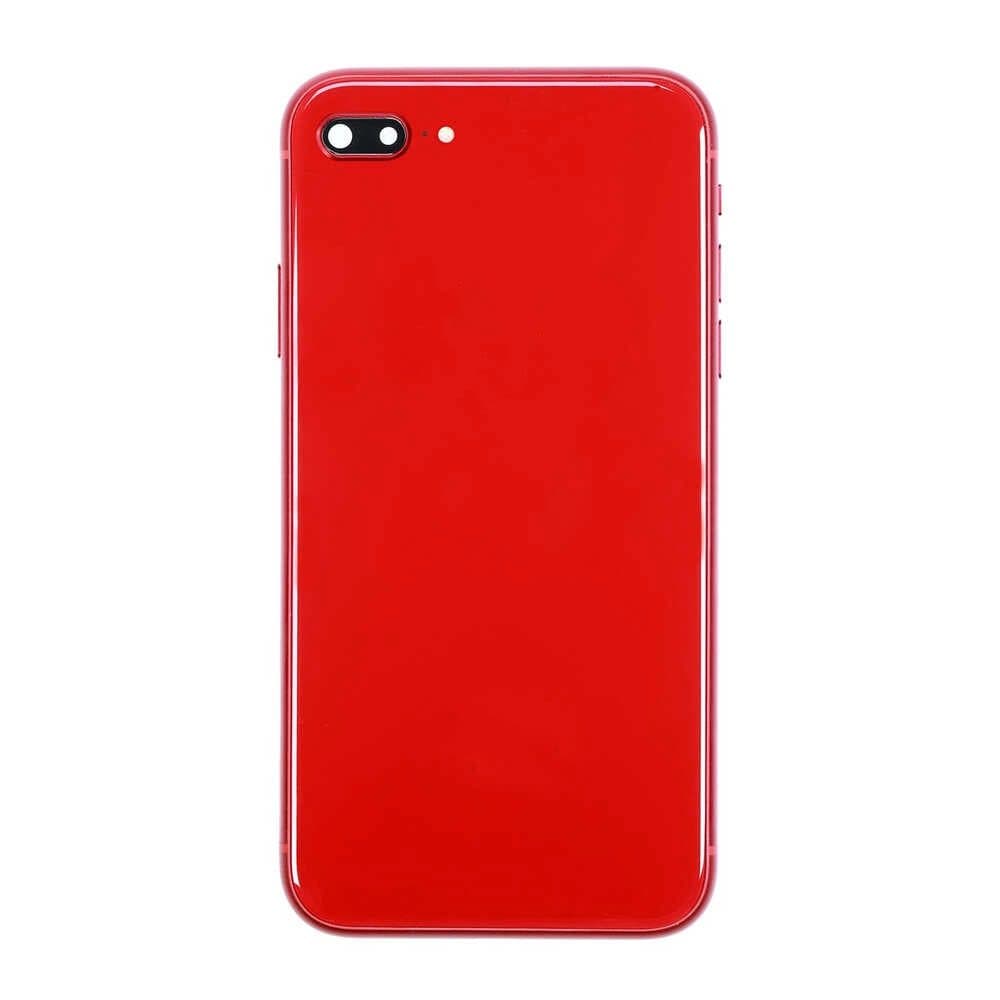 GemTech Apple Uyumlu iPhone 8 Plus Kasa Kapak Kırmızı Dolu