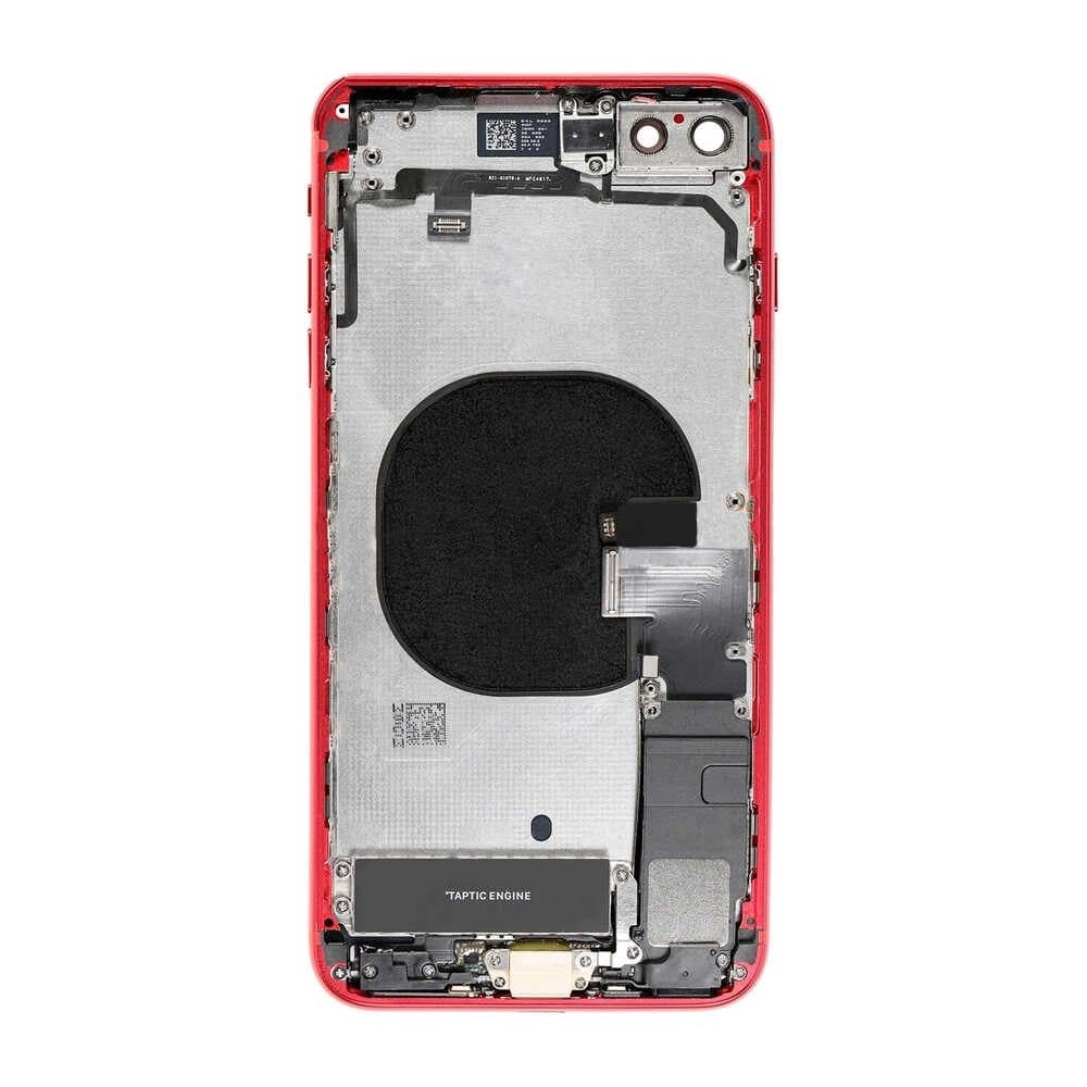 GemTech Apple Uyumlu iPhone 8 Plus Kasa Kapak Kırmızı Dolu