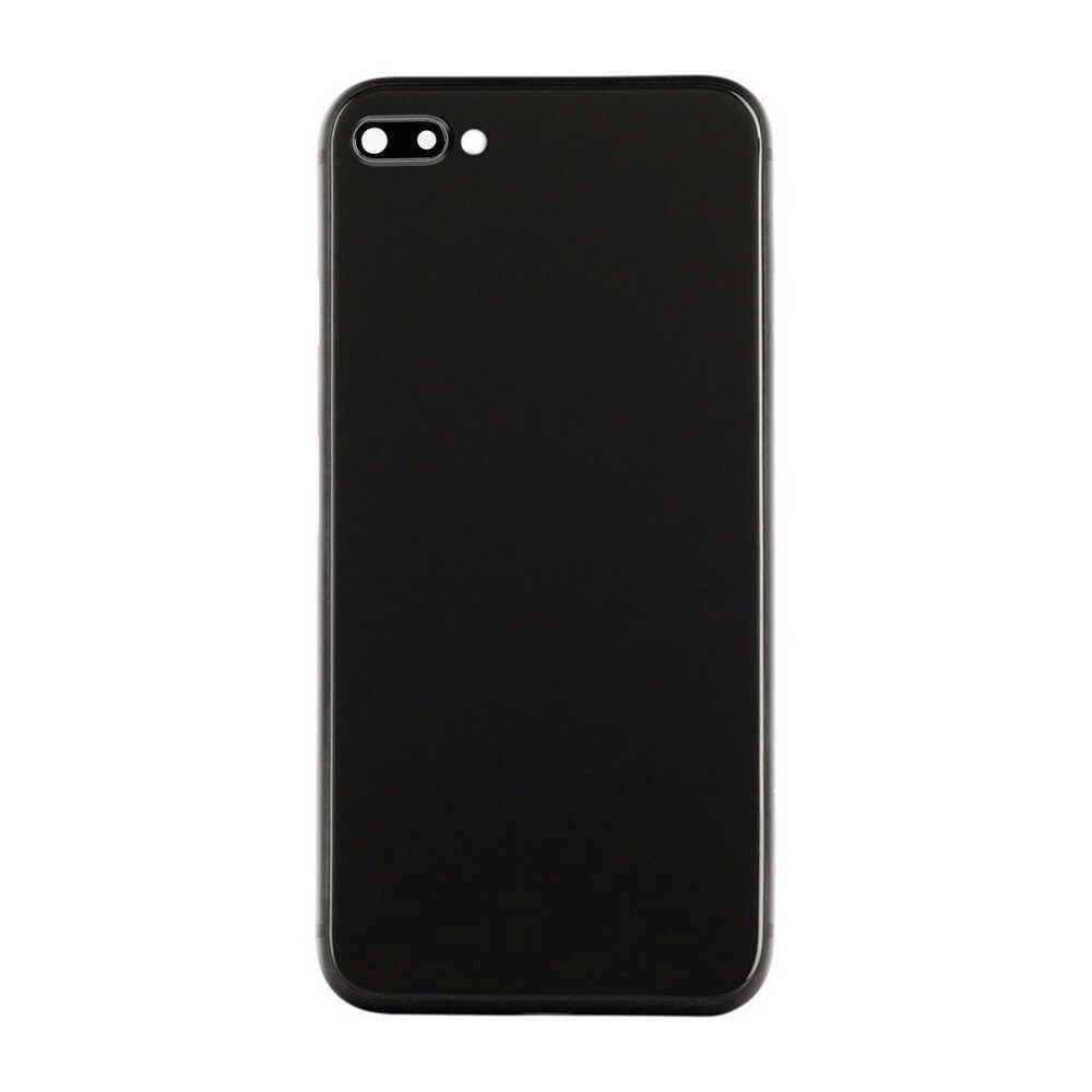 GemTech Apple Uyumlu iPhone 8 Plus Kasa Kapak Siyah Dolu