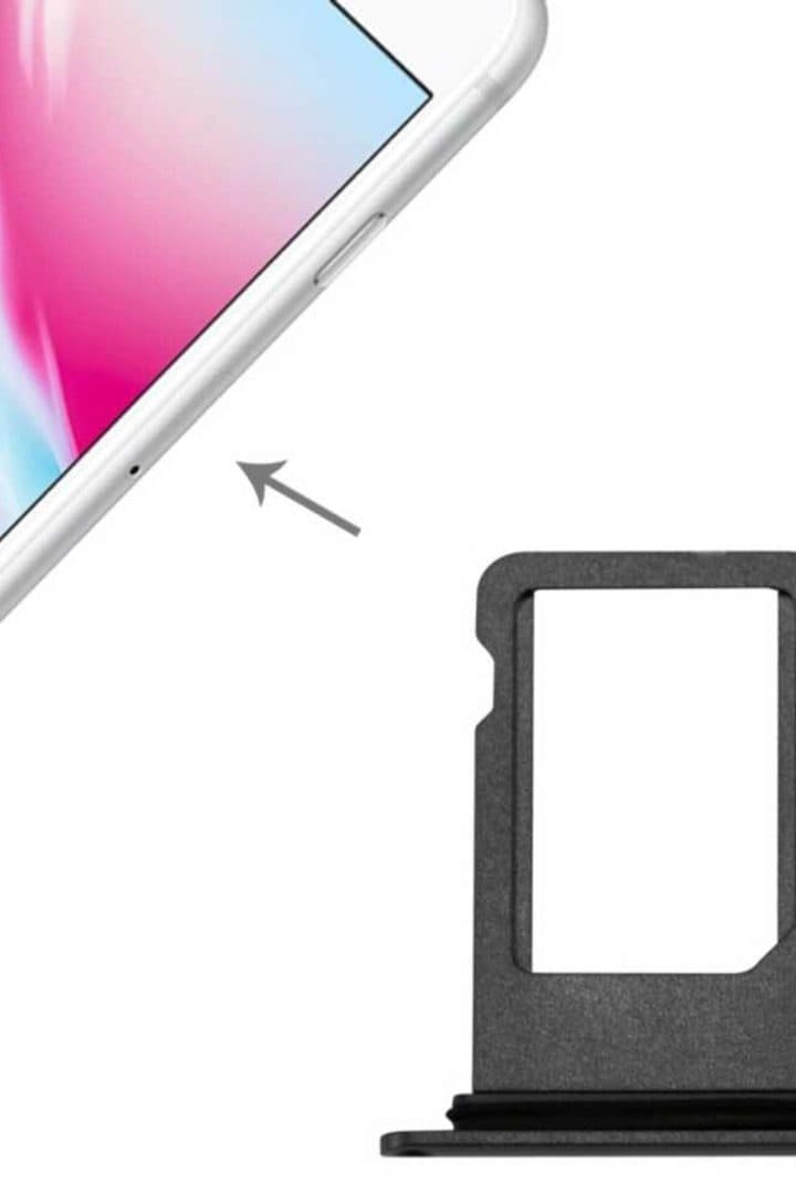 GemTech Apple Uyumlu iPhone 8 Plus Sim Kart Tepsisi Siyah
