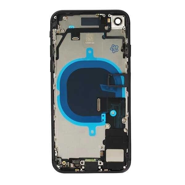 GemTech Apple Uyumlu iPhone Se 2020 Kasa Kapak Siyah Dolu