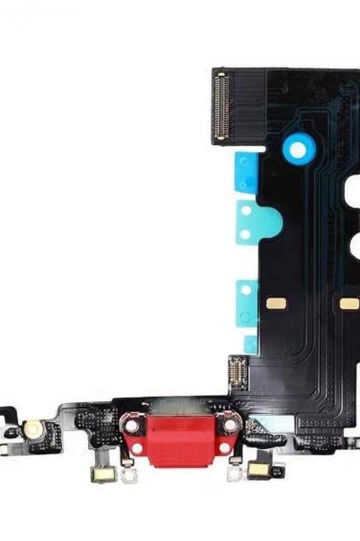 GemTech Apple Uyumlu iPhone Se 2020 Şarj Soketli Mikrofon Filmi Flex Kırmızı