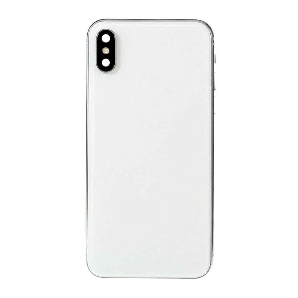 GemTech Apple Uyumlu iPhone X Kasa Kapak Beyaz Dolu