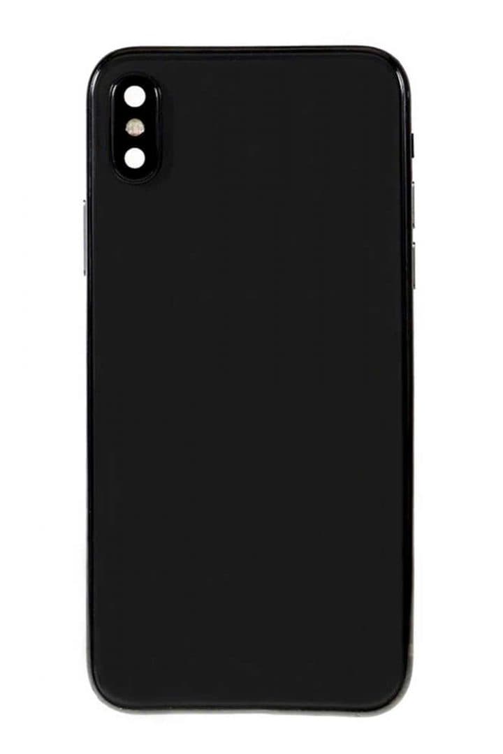 GemTech Apple Uyumlu iPhone X Kasa Kapak Siyah Dolu