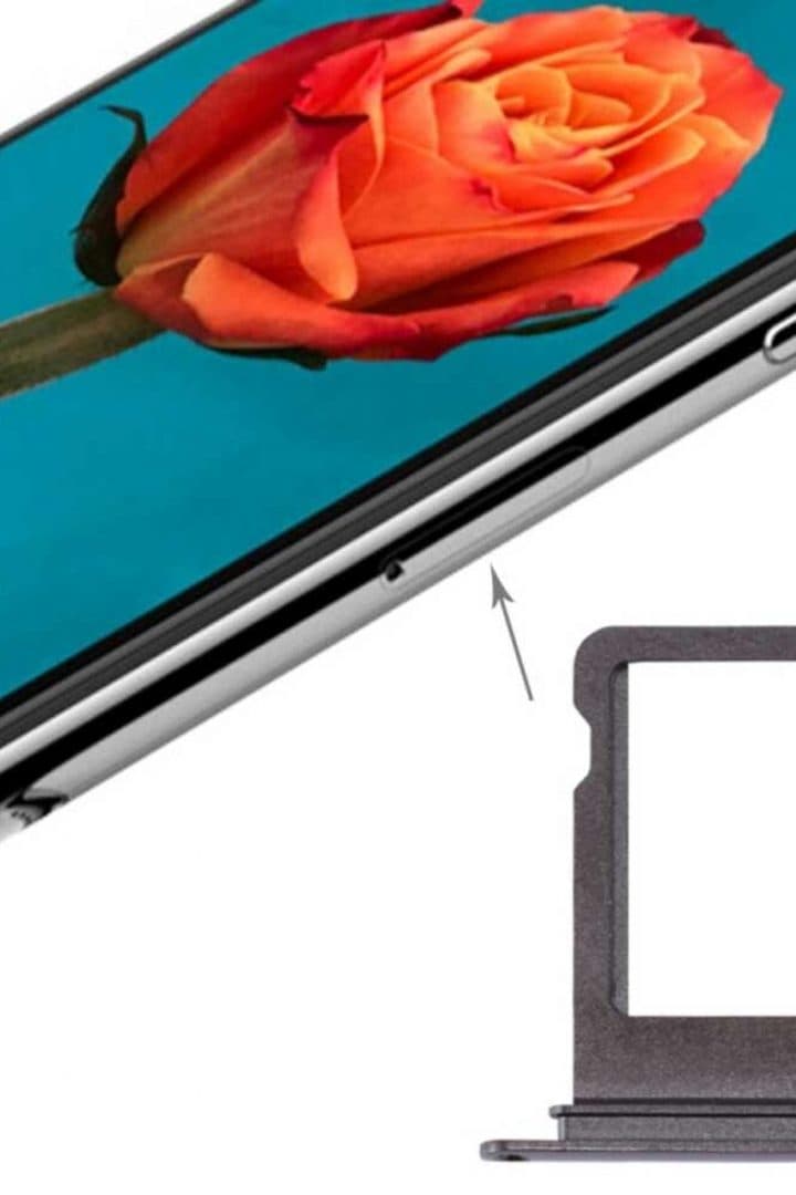GemTech Apple Uyumlu iPhone X Sim Kart Tepsisi Siyah
