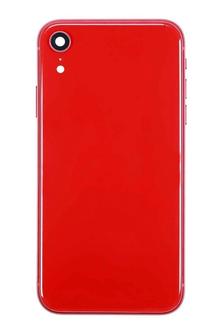 GemTech Apple Uyumlu iPhone Xr Kasa Kapak Kırmızı Dolu