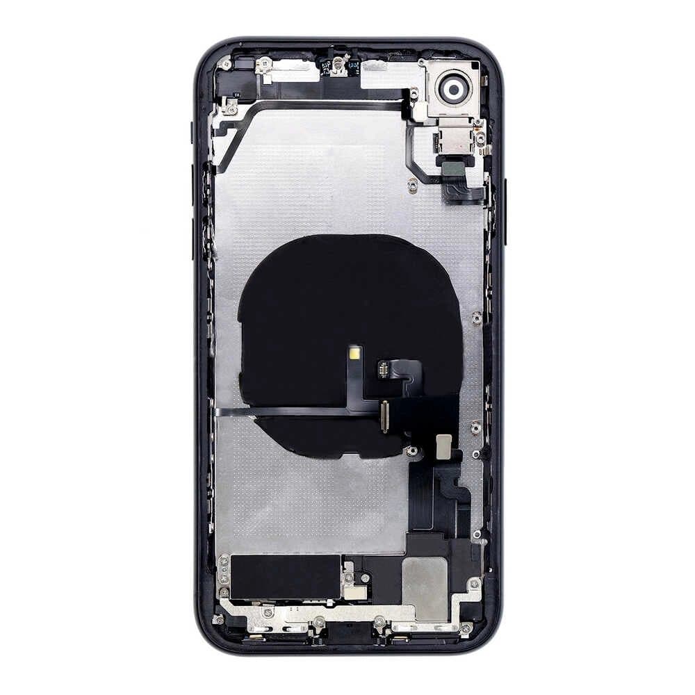 GemTech Apple Uyumlu iPhone Xr Kasa Kapak Siyah Dolu