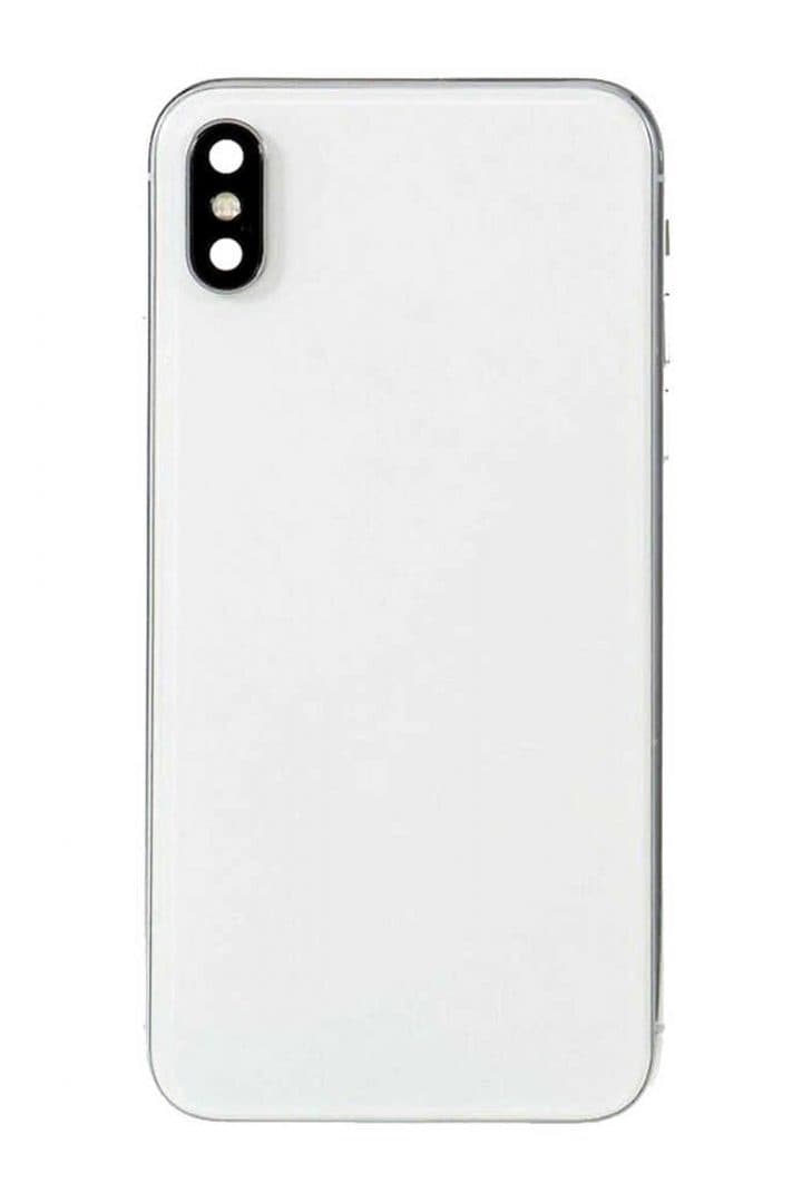GemTech Apple Uyumlu iPhone Xs Kasa Kapak Beyaz Dolu