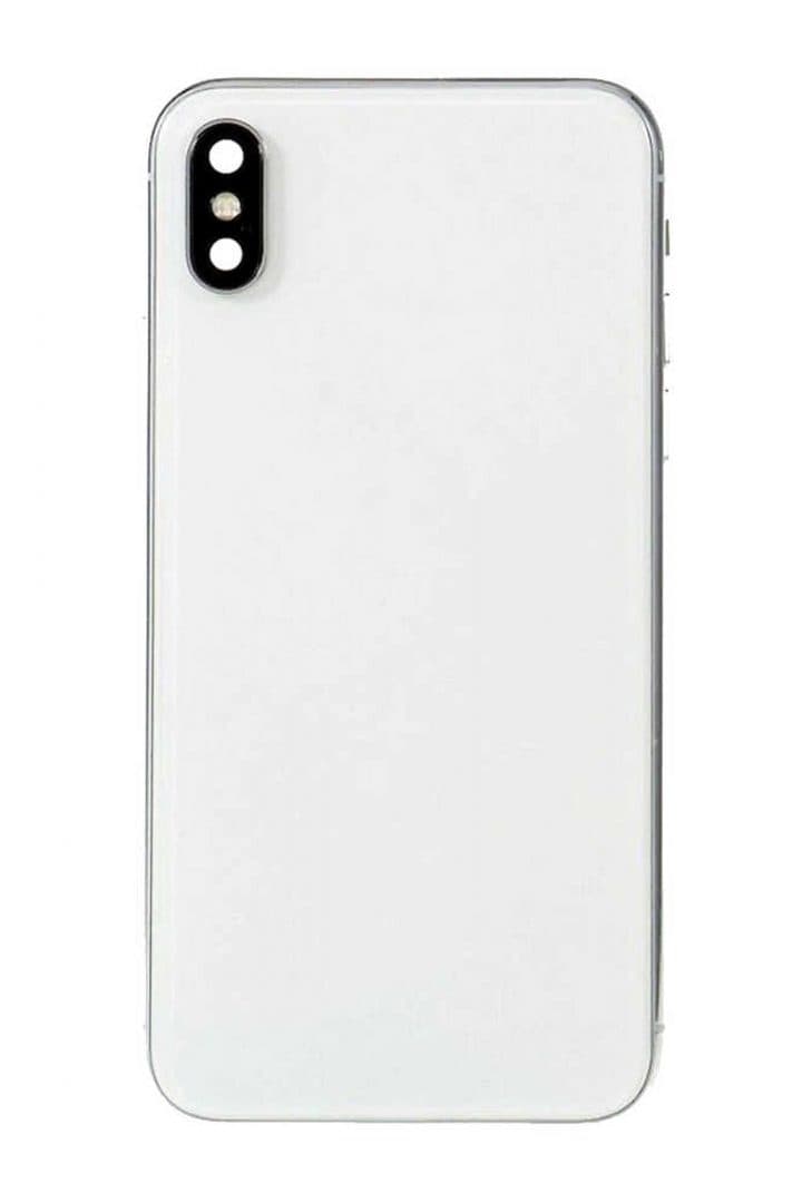 GemTech Apple Uyumlu iPhone Xs Max Kasa Kapak Beyaz Dolu