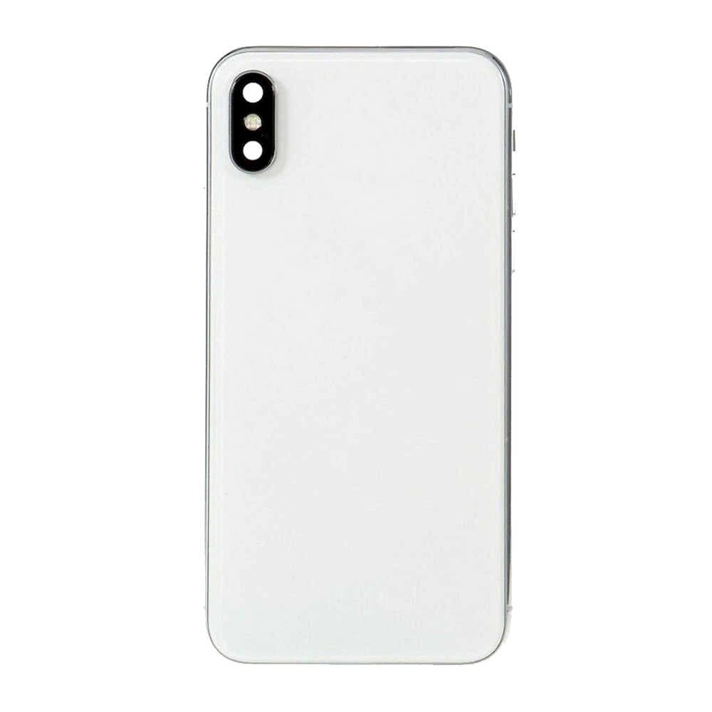 GemTech Apple Uyumlu iPhone Xs Max Kasa Kapak Beyaz Dolu