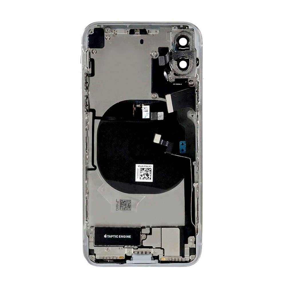 GemTech Apple Uyumlu iPhone Xs Max Kasa Kapak Beyaz Dolu