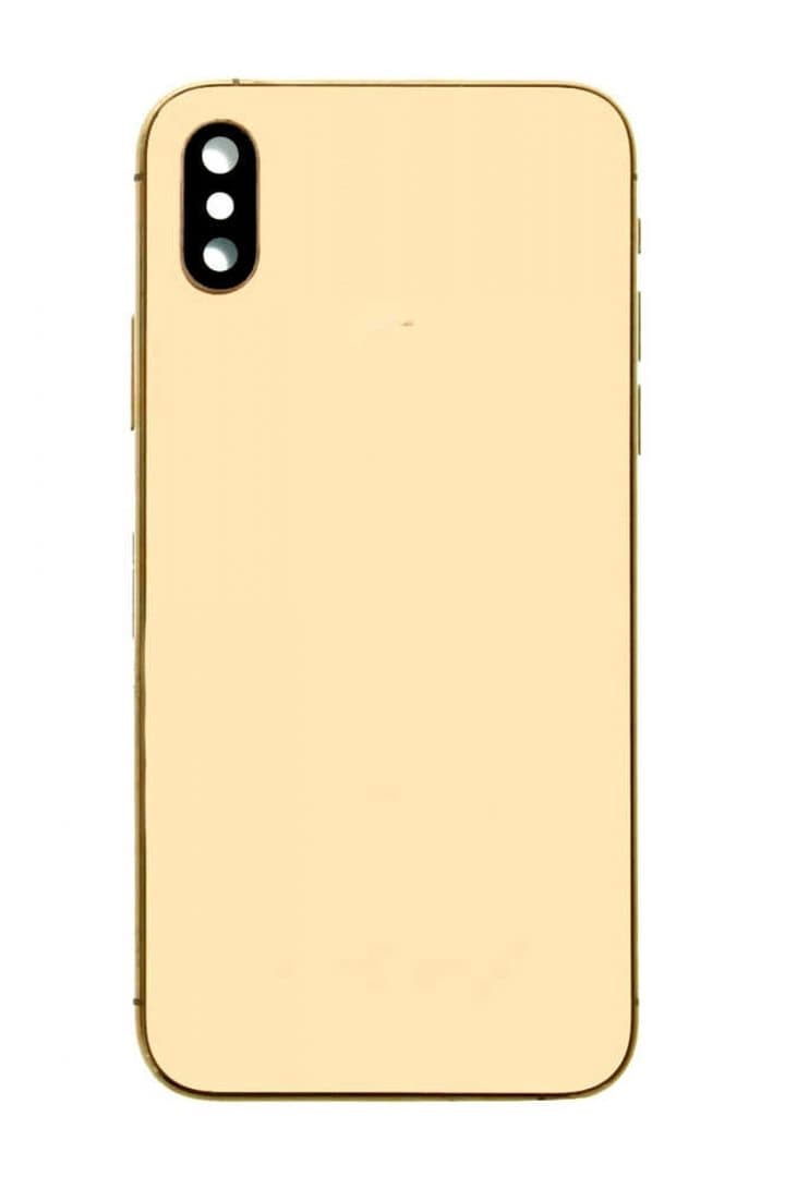 GemTech Apple Uyumlu iPhone Xs Max Kasa Kapak Gold Boş