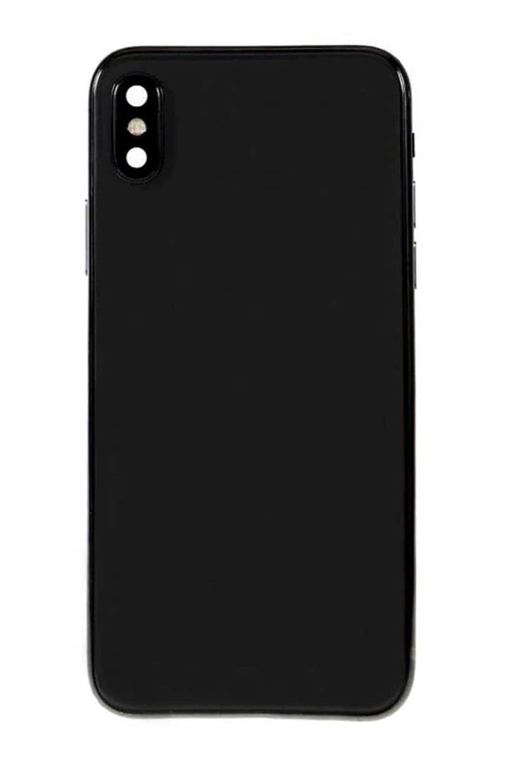 GemTech Apple Uyumlu iPhone Xs Max Kasa Kapak Siyah Boş