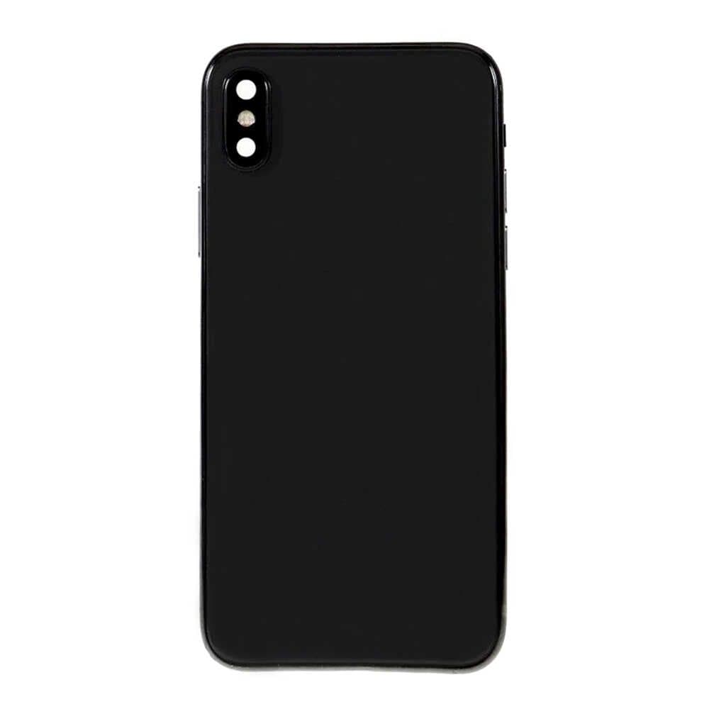 GemTech Apple Uyumlu iPhone Xs Max Kasa Kapak Siyah Boş