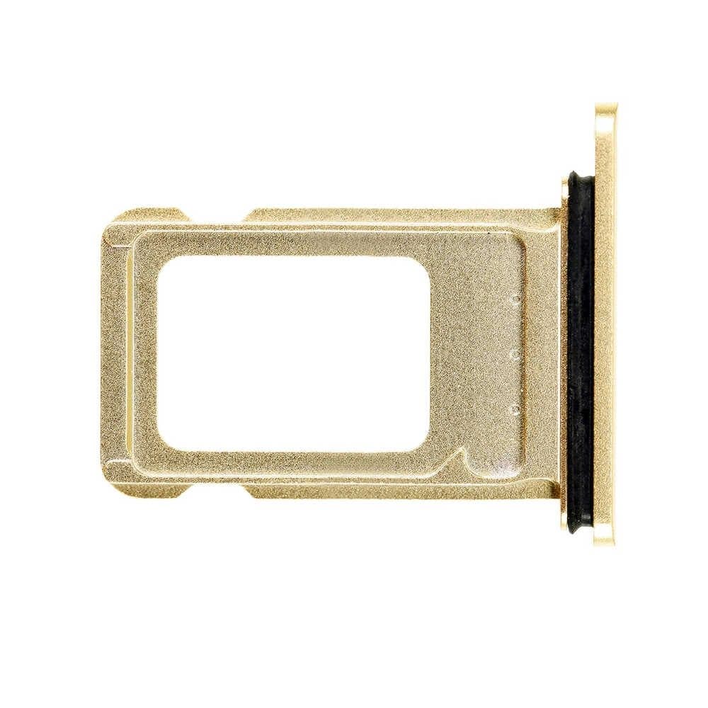 GemTech Apple Uyumlu iPhone Xs Max Sim Kart Tepsisi Gold Çift Simli