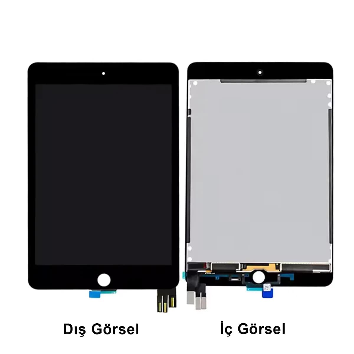 Gemtech Apple iPad Mini 5 Uyumlu Org Lcd+Dokunmatik+Çıtalı (Siyah)