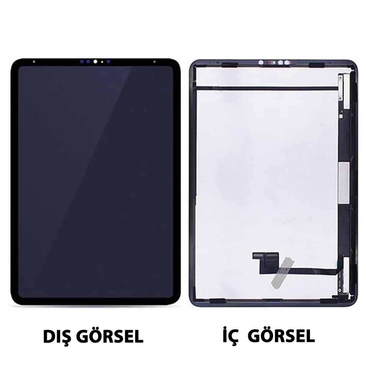 Gemtech Apple iPad Pro 11 inç Uyumlu Org Lcd+Dokunmatik+Çıtalı (Siyah)