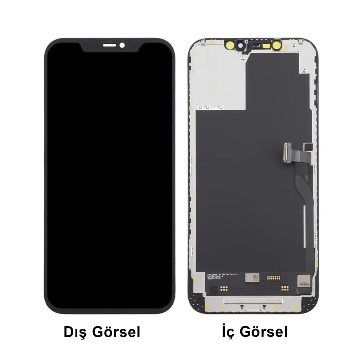 Gemtech Apple iPhone 12 Pro Max Uyumlu GX Oled Lcd+Dokunmatik (Siyah)