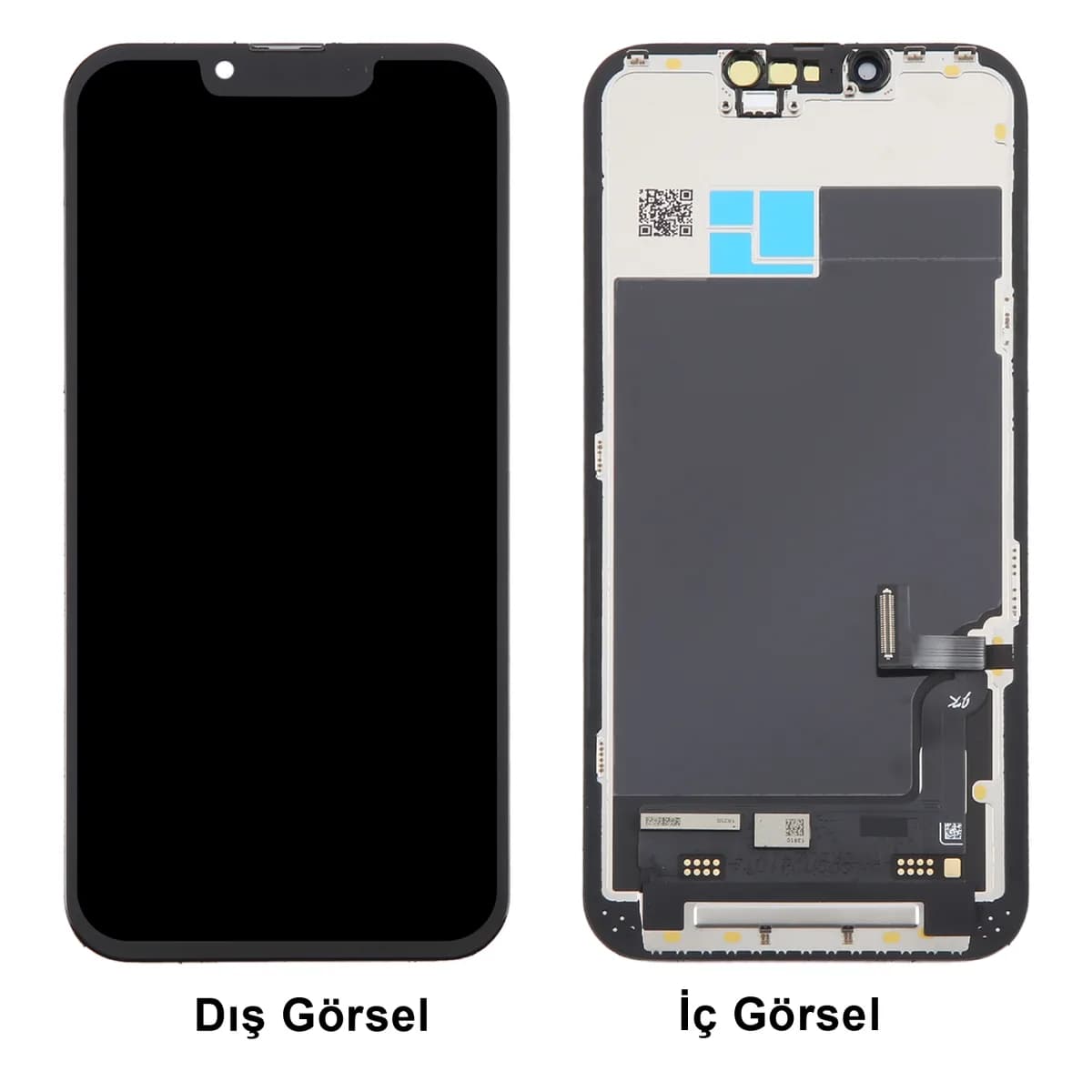 Gemtech Apple iPhone 13 Uyumlu Diagnostics Lcd+Dokunmatik+Çıtalı (Siyah)