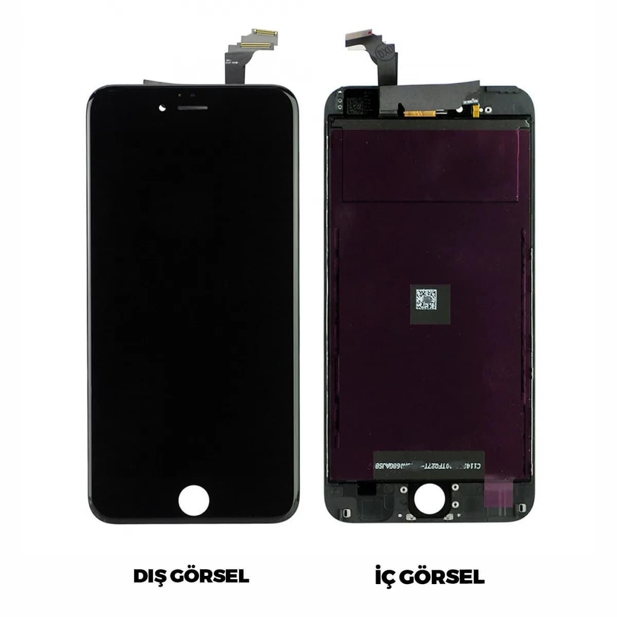 Gemtech Apple iPhone 6 Plus Uyumlu Org Lcd+Dokunmatik+Çıtalı (Siyah)