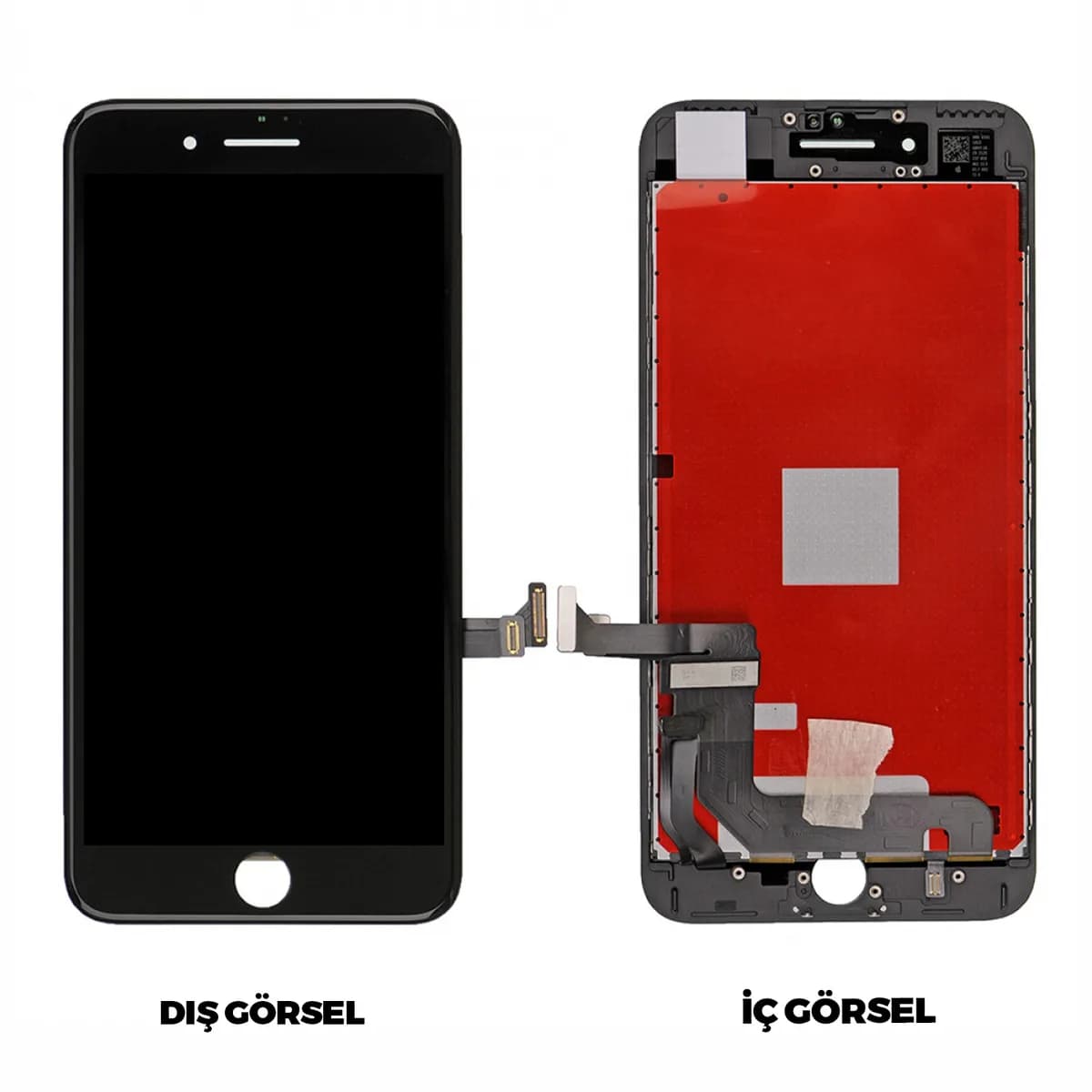 Gemtech Apple iPhone 7 Plus Uyumlu Org Lcd+Dokunmatik+Çıtalı (Siyah)