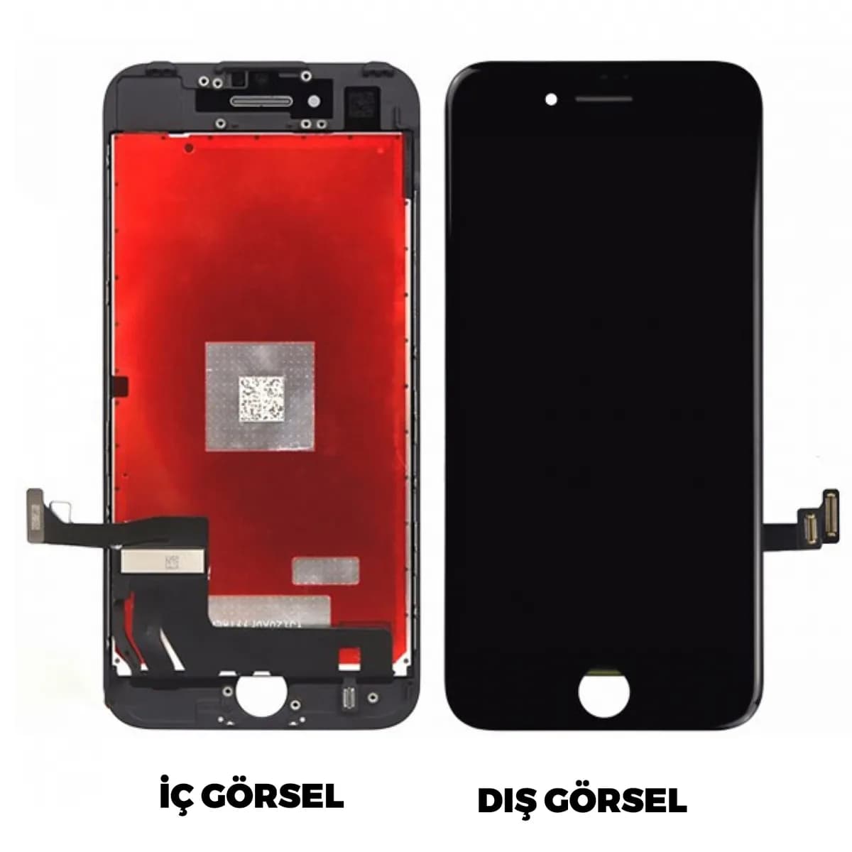 Gemtech Apple iPhone 8 Uyumlu Org Lcd+Dokunmatik (Siyah)
