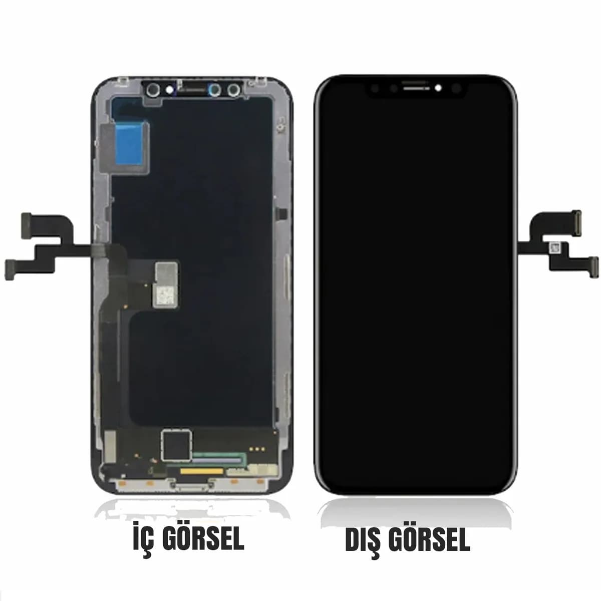 Gemtech Apple iPhone X Uyumlu Org Lcd+Dokunmatik (Siyah)
