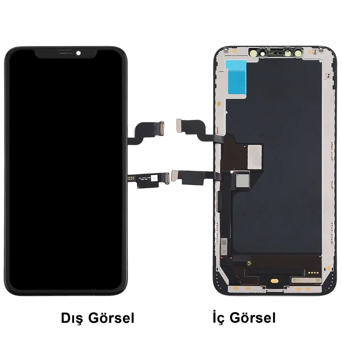 Gemtech Apple iPhone XS Max Uyumlu GX Oled Lcd+Dokunmatik+Çıtalı (Siyah)