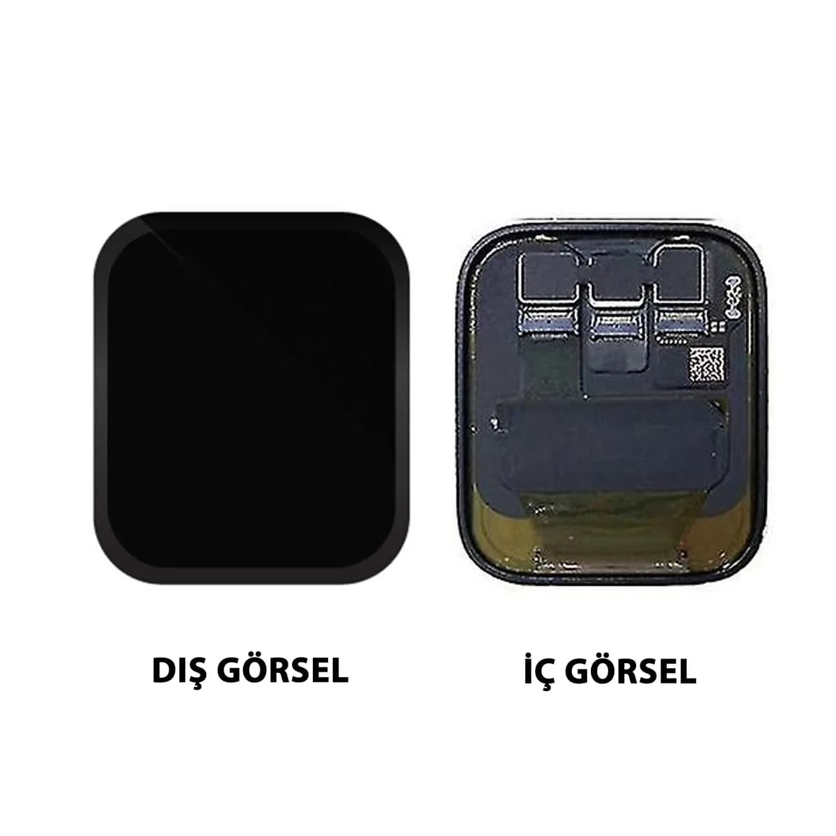 Gemtech Apple Watch Series 5 40 mm Uyumlu Org Lcd+Dokunmatik (Siyah)