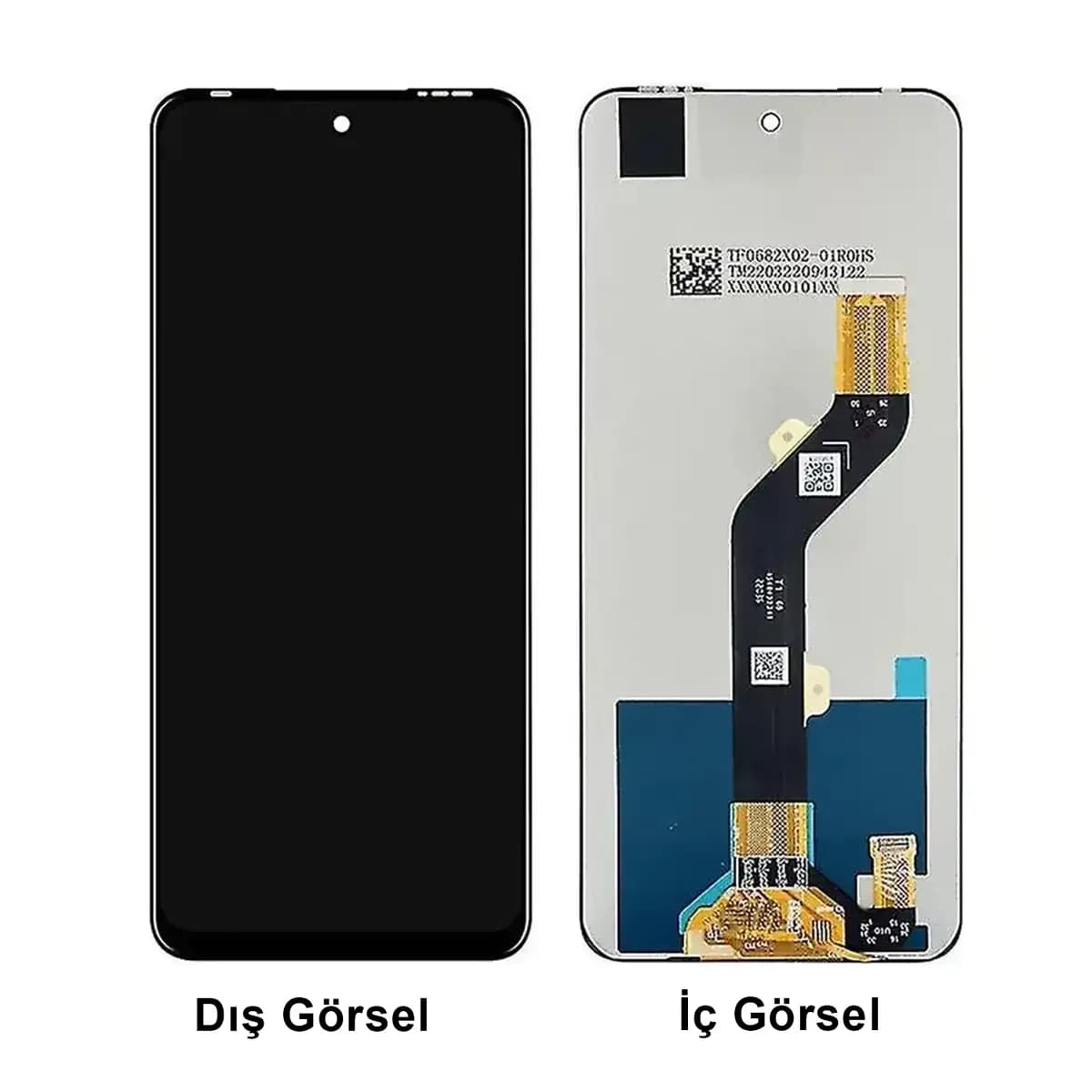 Gemtech İnfinix Hot 12 Uyumlu Org Lcd+Dokunmatik (Siyah)