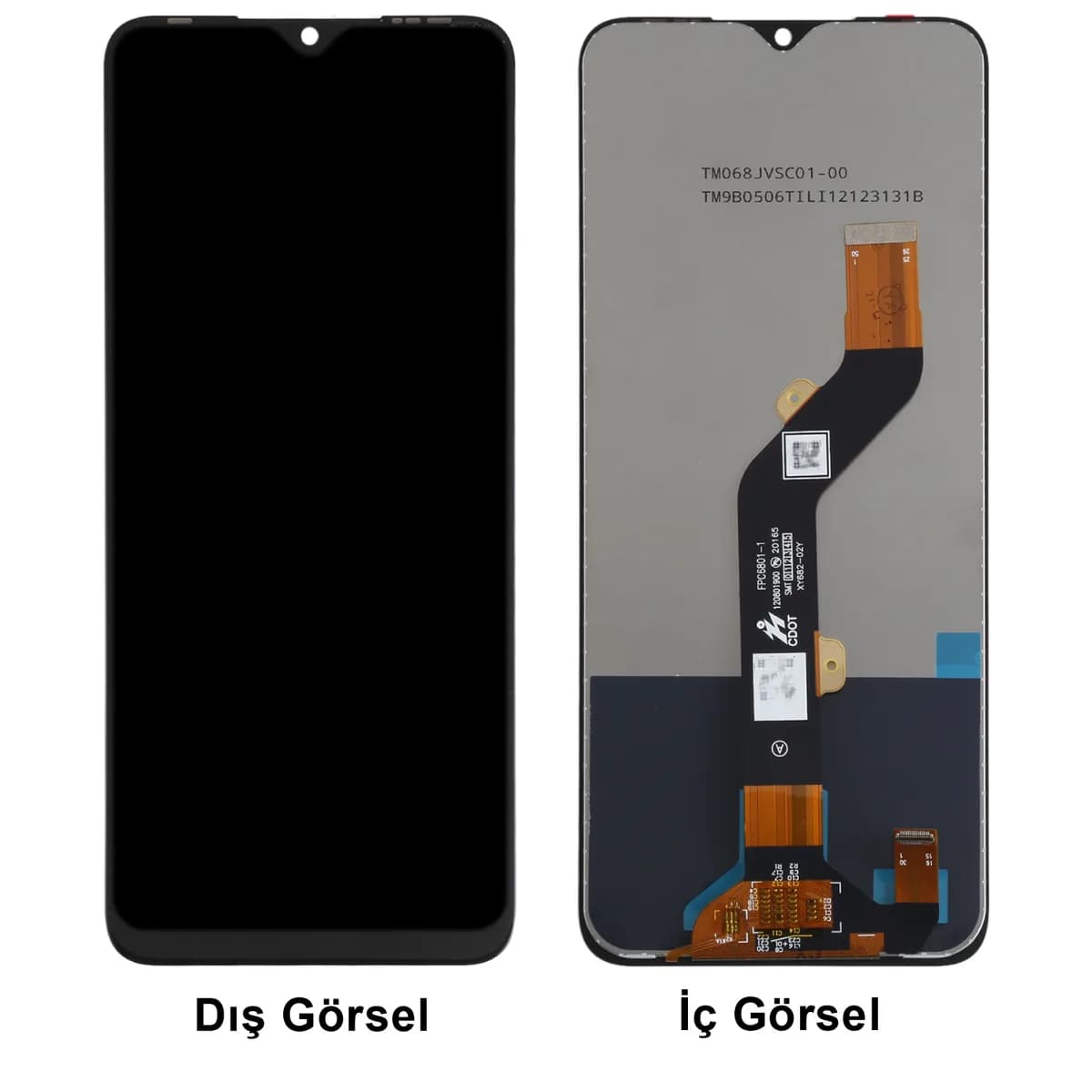 Gemtech İnfinix Hot 20İ Uyumlu Org Lcd+Dokunmatik (Siyah)