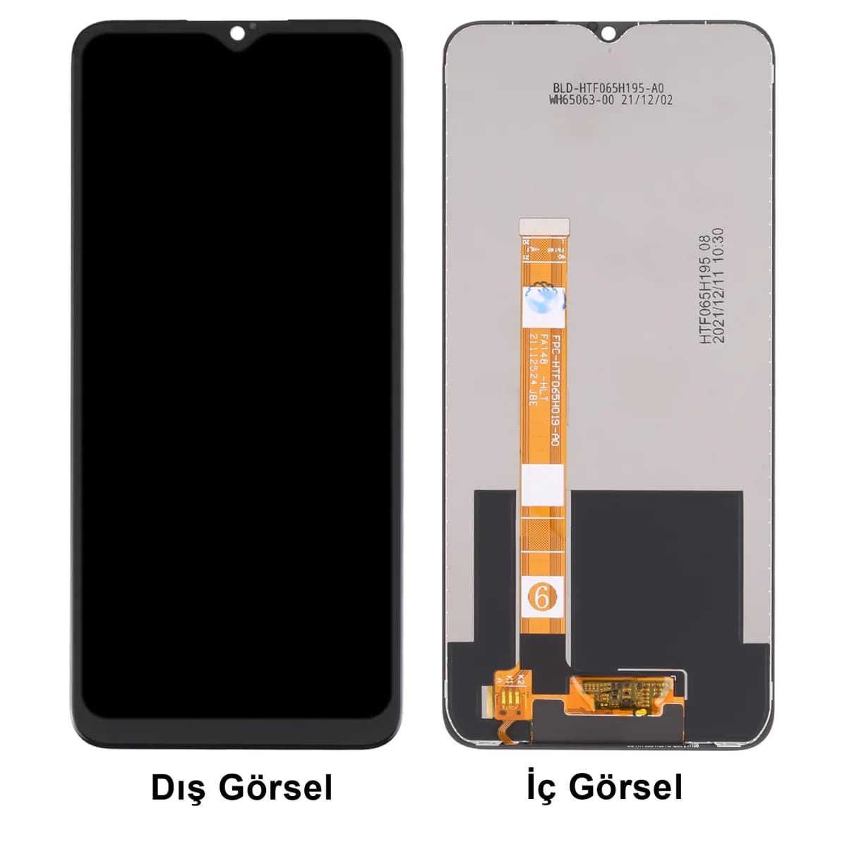 Gemtech Oppo A31 Uyumlu Org Lcd+Dokunmatik (Siyah)