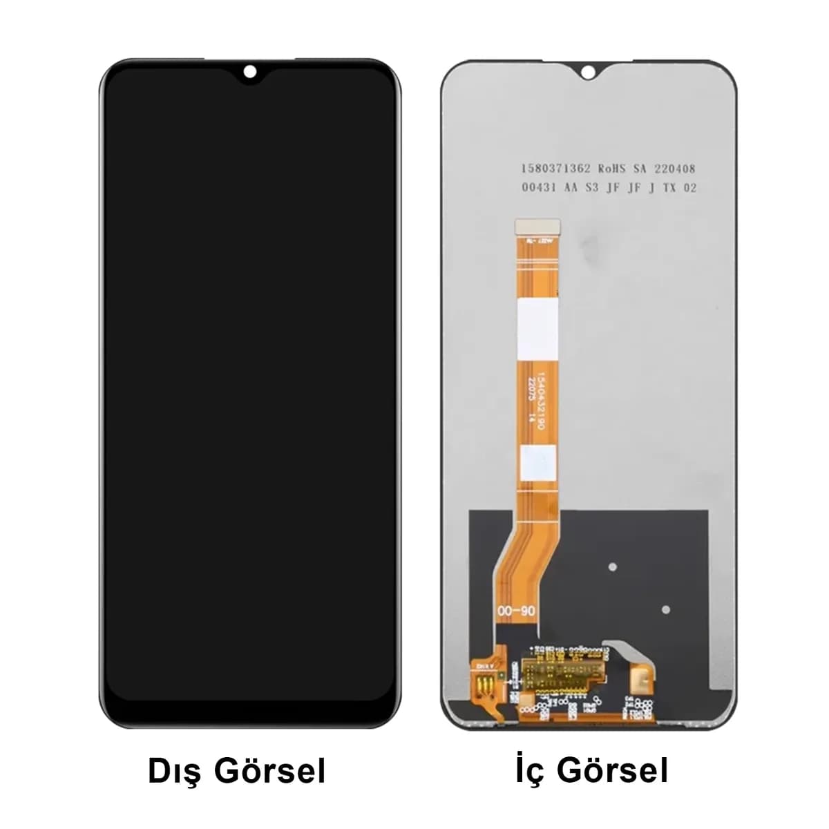 Gemtech Oppo A38 Uyumlu Org Lcd+Dokunmatik (Siyah)