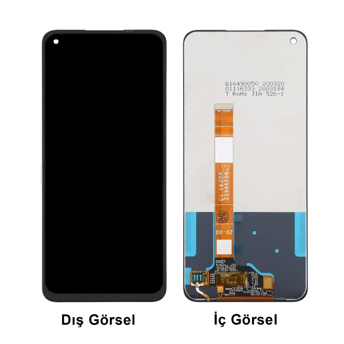 Gemtech Oppo A52 Uyumlu Org Lcd+Dokunmatik (Siyah)