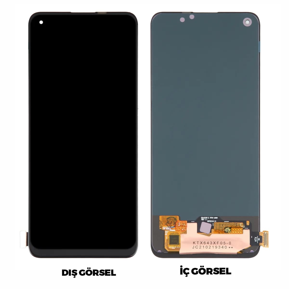Gemtech Oppo A74 Uyumlu Oled Lcd+Dokunmatik (Siyah)