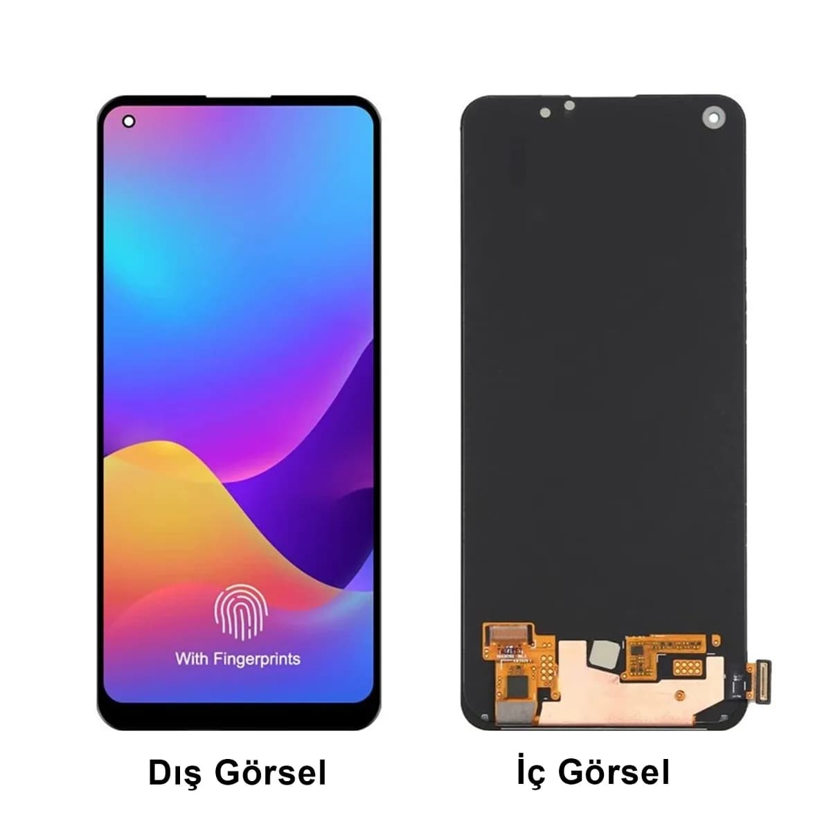 Gemtech Oppo Reno 5 Lite Uyumlu Oled Lcd+Dokunmatik (Siyah)