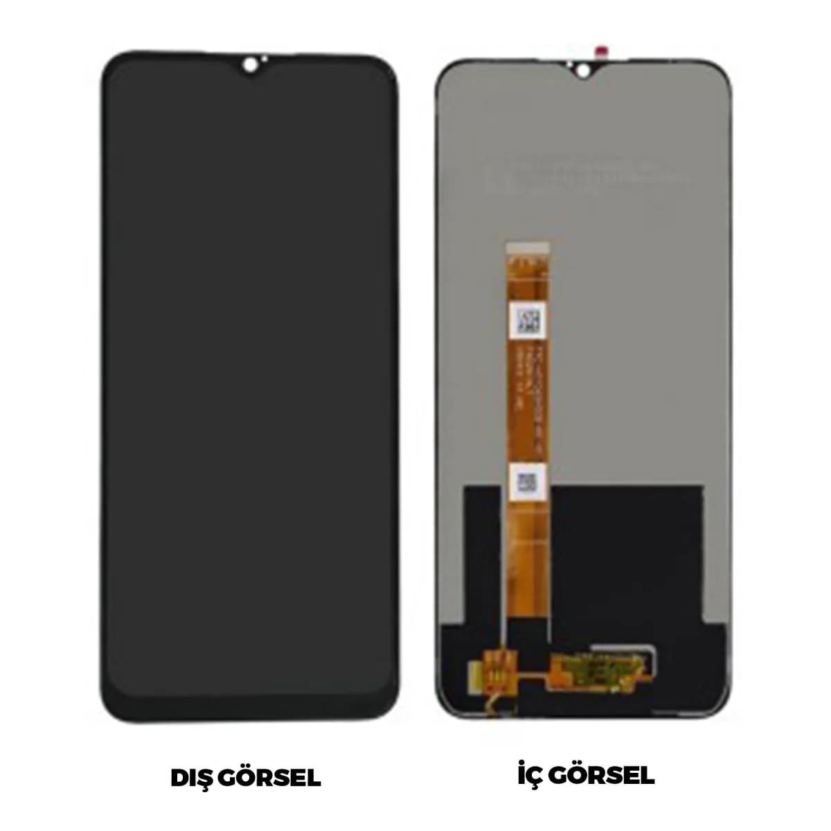 Gemtech Realme 5 Uyumlu Org Lcd+Dokunmatik (Siyah)