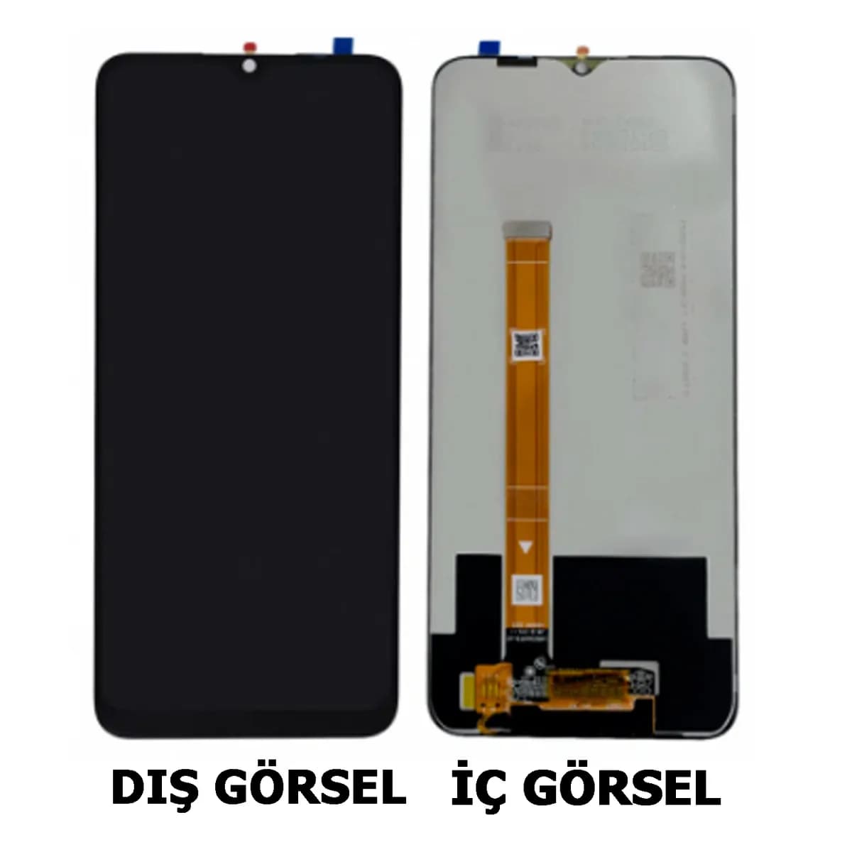 Gemtech Realme C15 Uyumlu Org Lcd+Dokunmatik (Siyah)