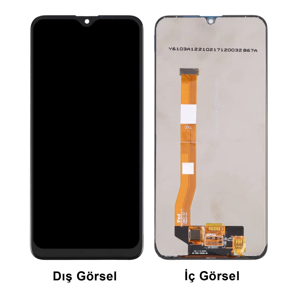 Gemtech Realme C2 Uyumlu Org Lcd+Dokunmatik (Siyah)