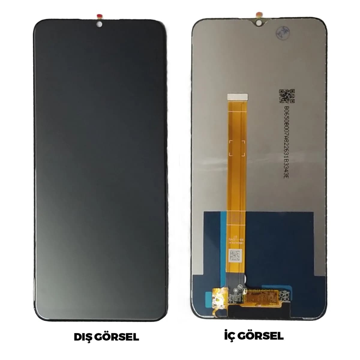 Gemtech Realme C25 Uyumlu Org Lcd+Dokunmatik (Siyah)