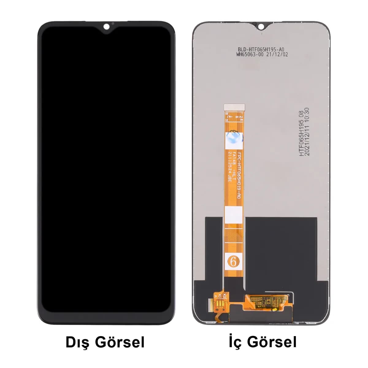 Gemtech Realme C3 Uyumlu Org Lcd+Dokunmatik (Siyah)