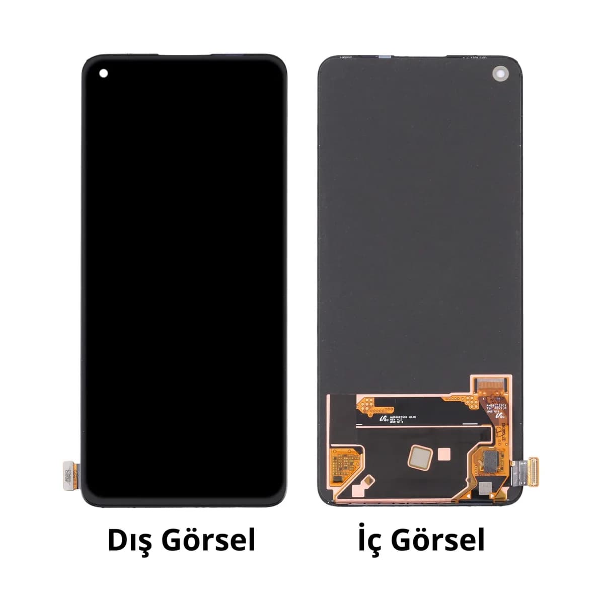 Gemtech Realme GT2 Uyumlu Org Lcd+Dokunmatik (Siyah)