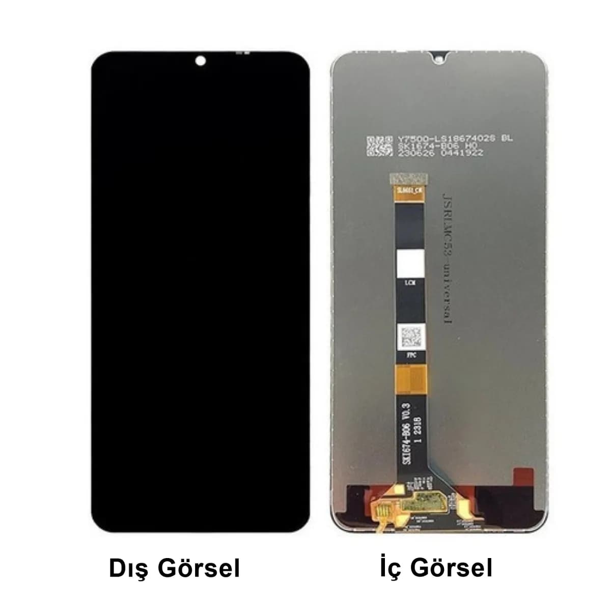 Gemtech Realme Note 50 Uyumlu Org Lcd+Dokunmatik (Siyah)