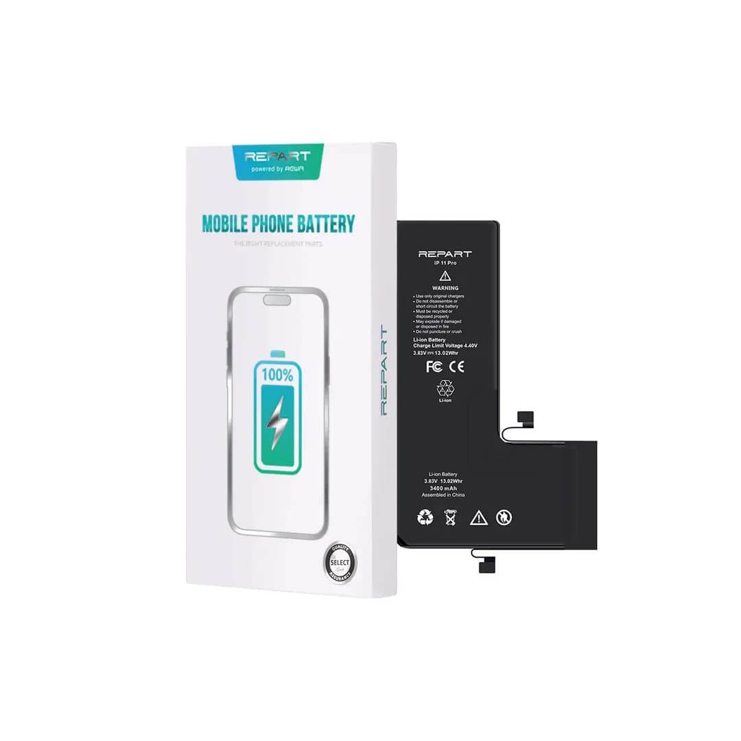 Gemtech Repart Apple iPhone 11 Pro Uyumlu 3400 mAh Güçlendirilmiş Batarya