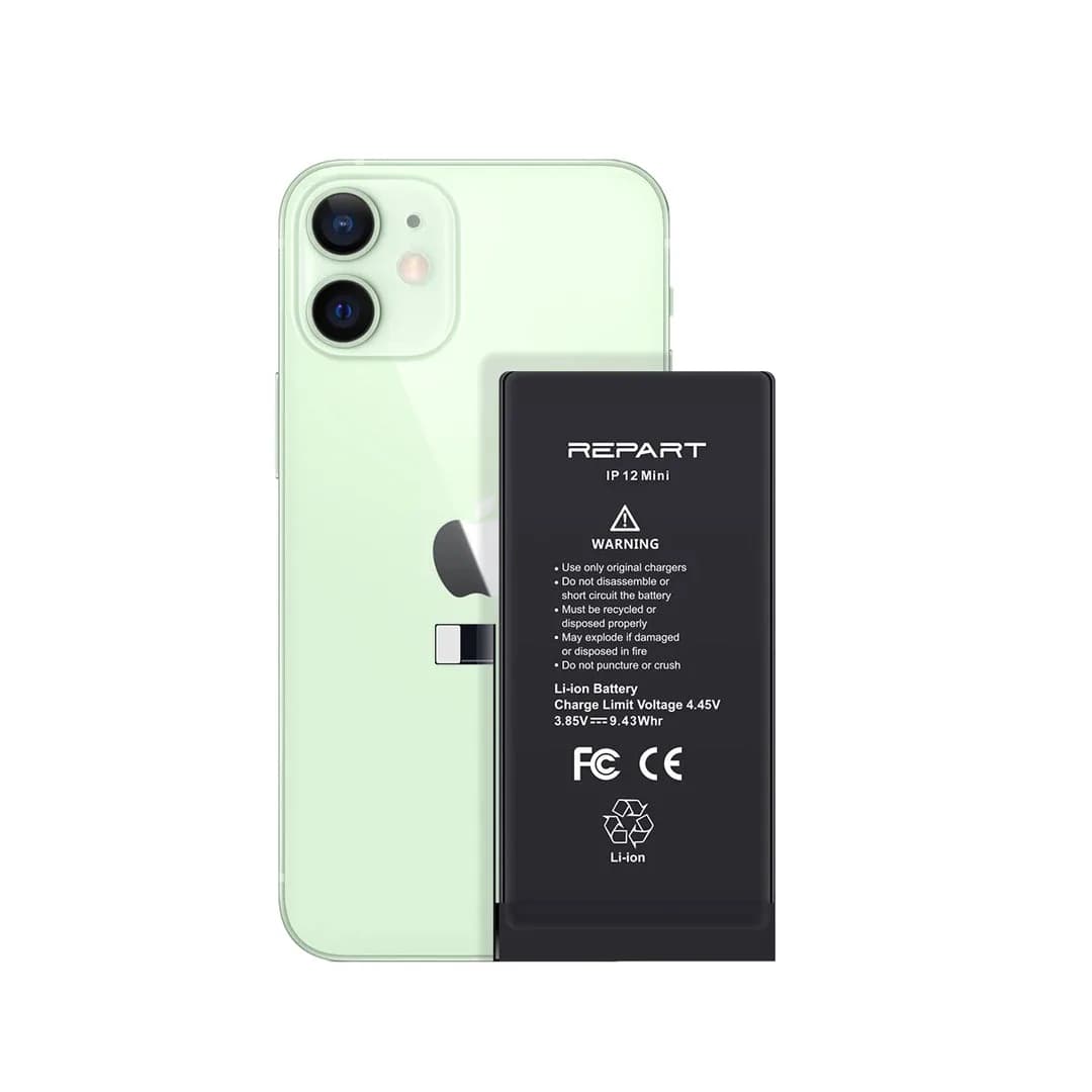 Gemtech Repart Apple iPhone 12 Mini Uyumlu 2450 mAh Güçlendirilmiş Batarya
