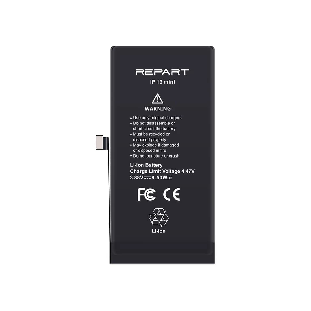 Gemtech Repart Apple iPhone 13 Mini Uyumlu 2450 mAh Güçlendirilmiş Batarya