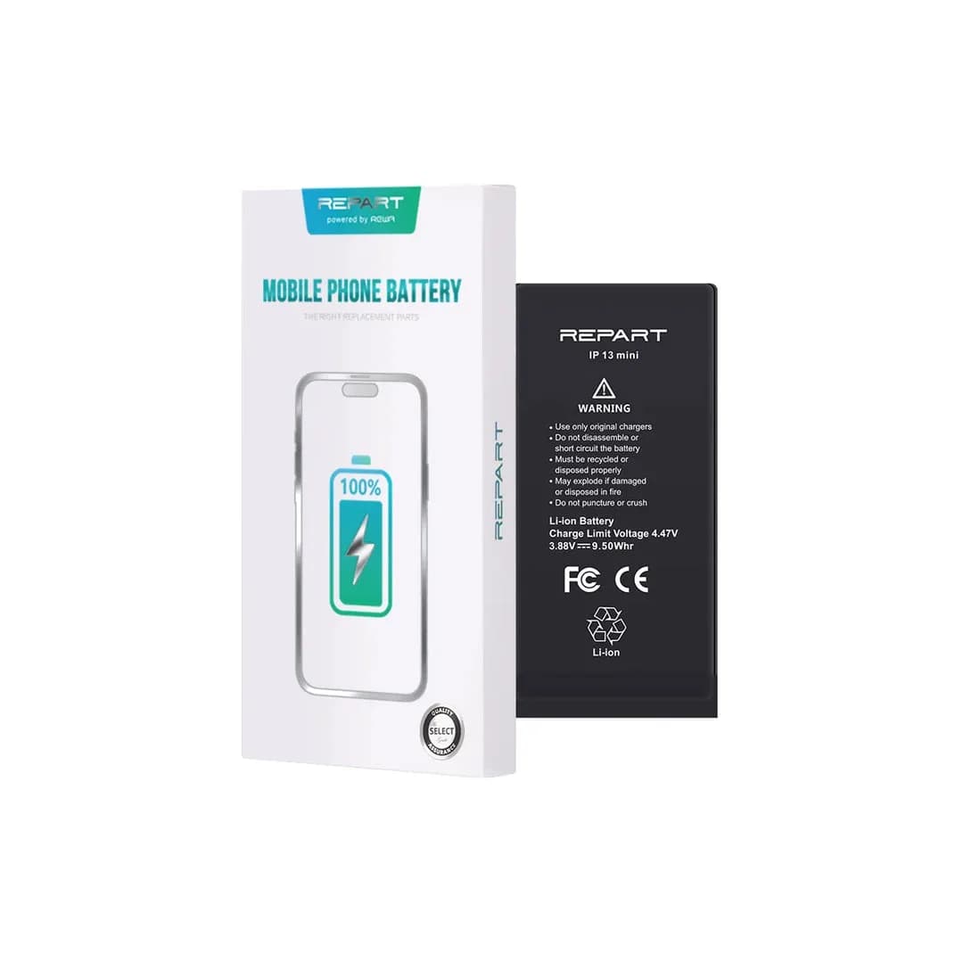 Gemtech Repart Apple iPhone 13 Mini Uyumlu 2450 mAh Güçlendirilmiş Batarya