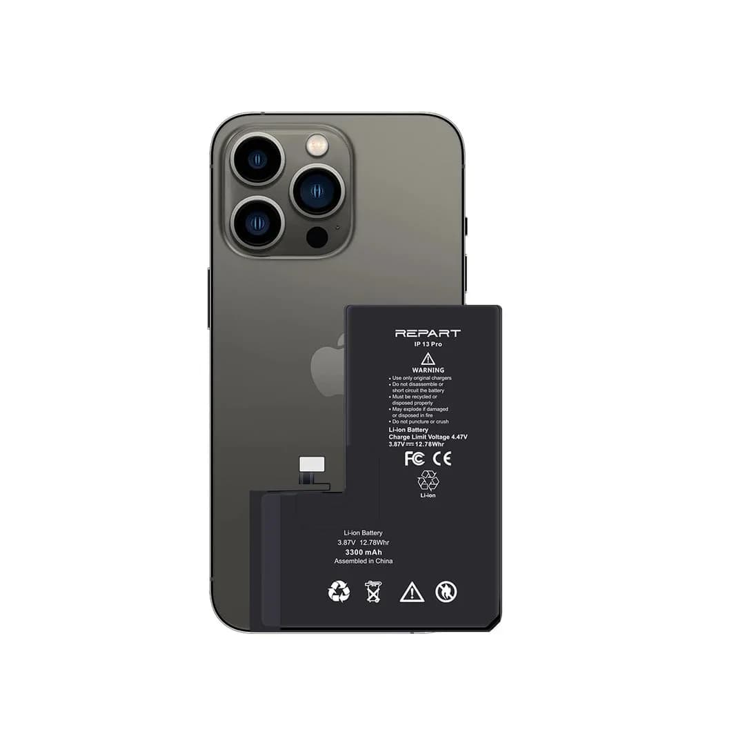 Gemtech Repart Apple iPhone 13 Pro Uyumlu 3095 mAh Güçlendirilmiş Batarya