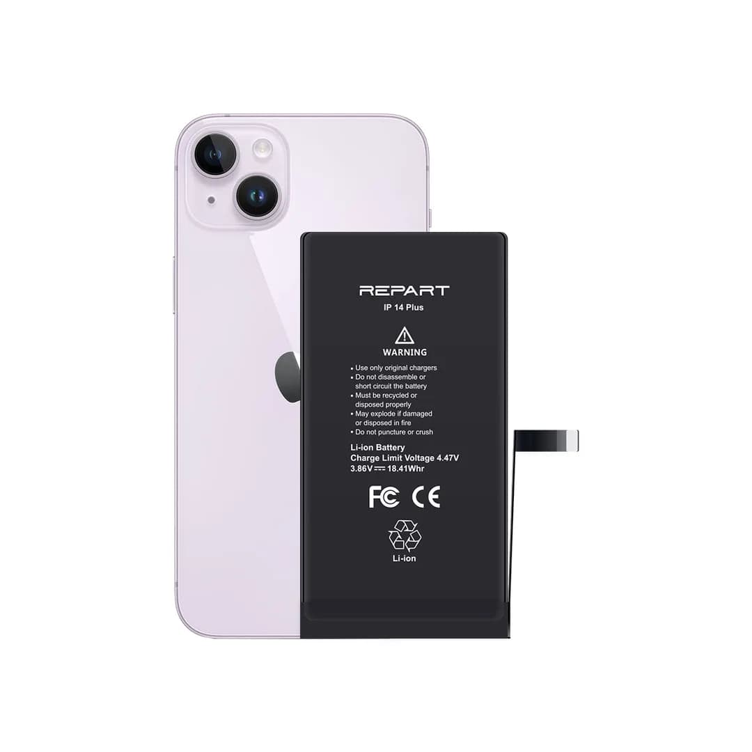 Gemtech Repart Apple iPhone 14 Plus Uyumlu 4770 mAh Güçlendirilmiş Batarya