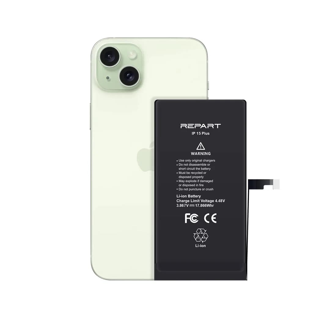 Gemtech Repart Apple iPhone 15 Plus Uyumlu 4620 mAh Güçlendirilmiş Batarya